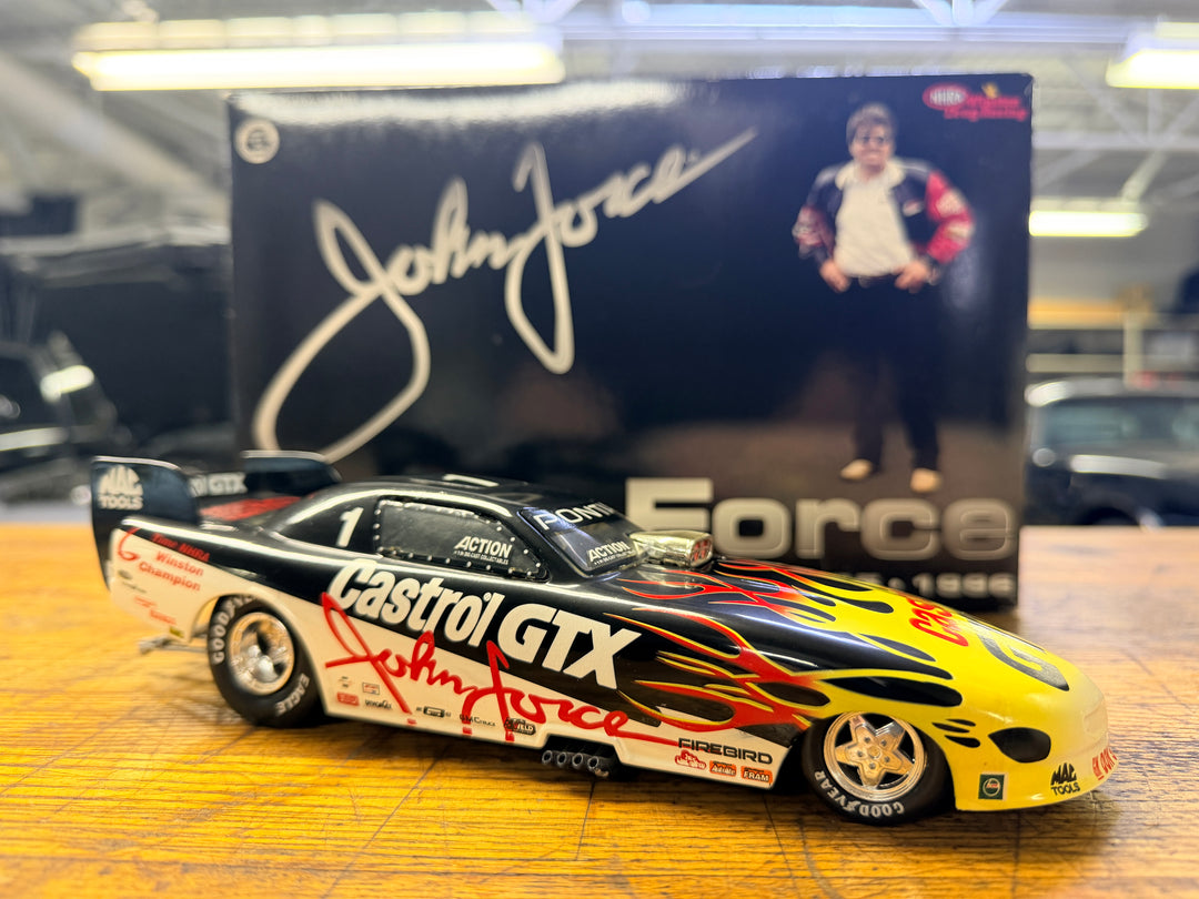 John Force 1996 Castrol GTX 6X Champion Pontiac Funny Car 1:24 Diecast – Action Collectibles