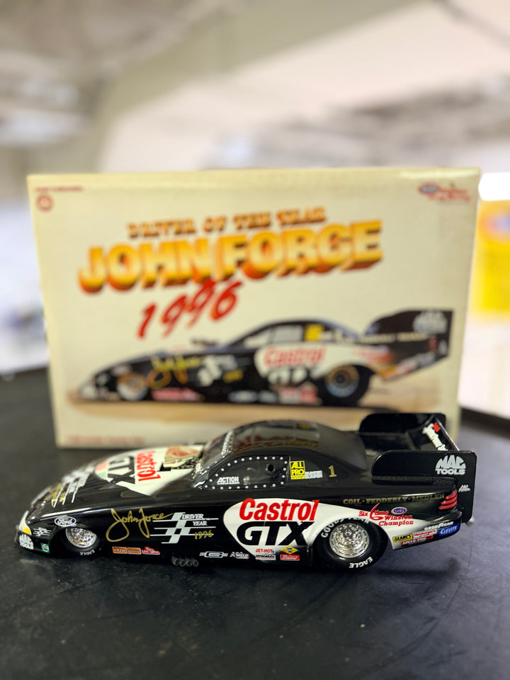 John Force 1996 Driver of the Year Ford Mustang Funny Car 1:24 Diecast – NHRA Collectible | 1 of 5004