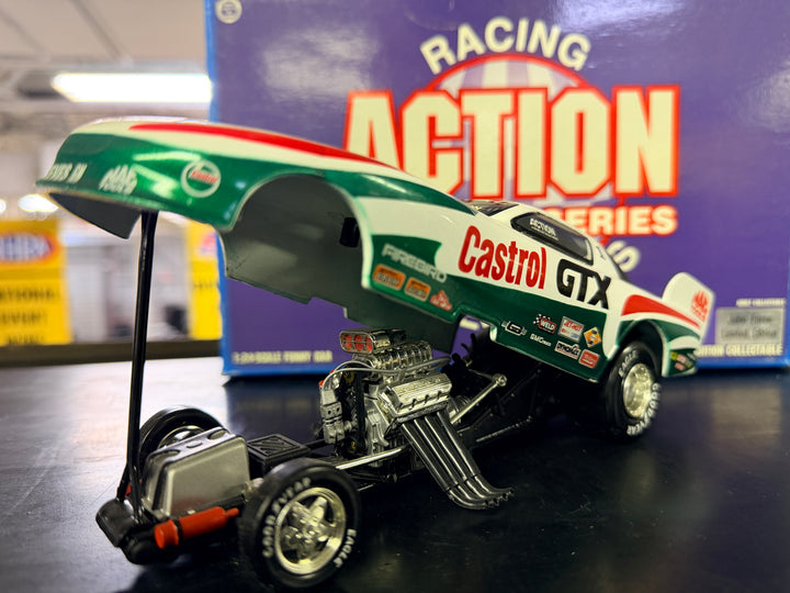 John Force 1996 Castrol GTX Pontiac Funny Car 1:24 Diecast – Action Collectibles (NHRA Legend)