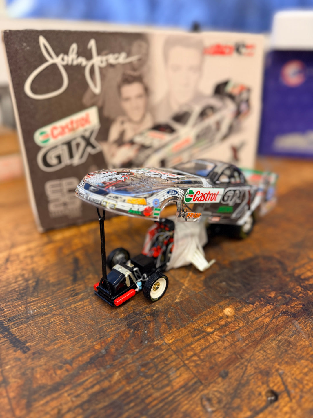 John Force Elvis 25th Anniversary 2002 Mustang Funny Car 1:24 – Clear NHRA Diecast