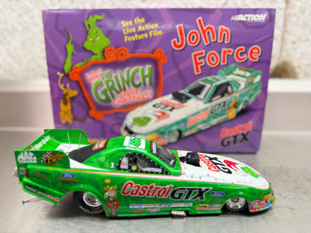 John Force Grinch 2001 Mustang Funny Car 1:24 Diecast – NHRA Action 1 of 10008