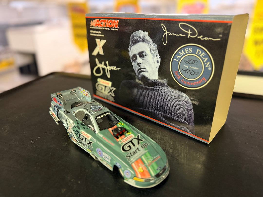 John Force 2005 James Dean Mustang Funny Car 1:24 Diecast – Action ARC (1 of 2970, Body-Off Detail)