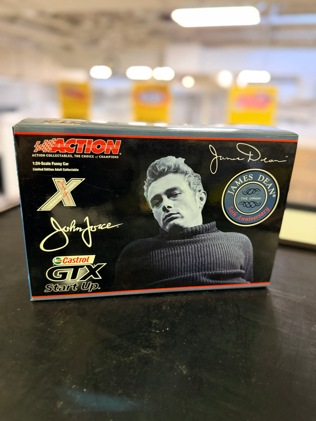 John Force 2005 James Dean Mustang Funny Car 1:24 Diecast – Action ARC (1 of 2970, Body-Off Detail)