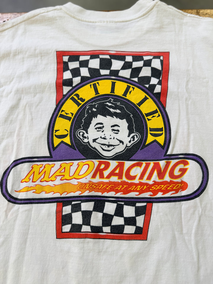 Vintage 90s MAD Magazine Jerry Toliver Racing Tee XL
