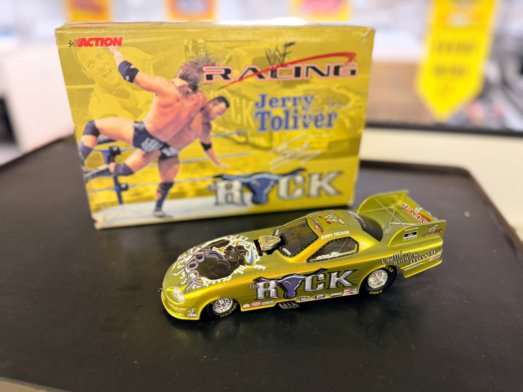 Jerry Toliver WWF The Rock 2000 Chevy Camaro Funny Car 1:24 Action ARC Diecast (1 of 14,000)