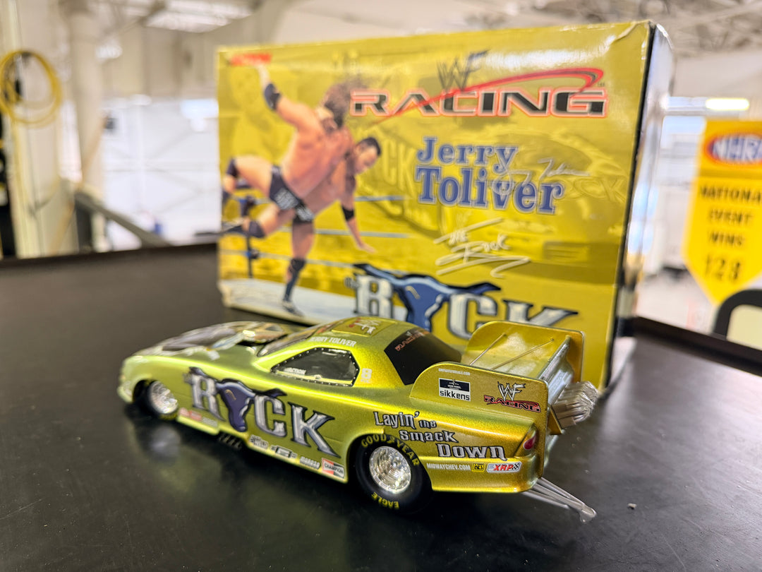 Jerry Toliver WWF The Rock 2000 Chevy Camaro Funny Car 1:24 Action ARC Diecast (1 of 14,000)