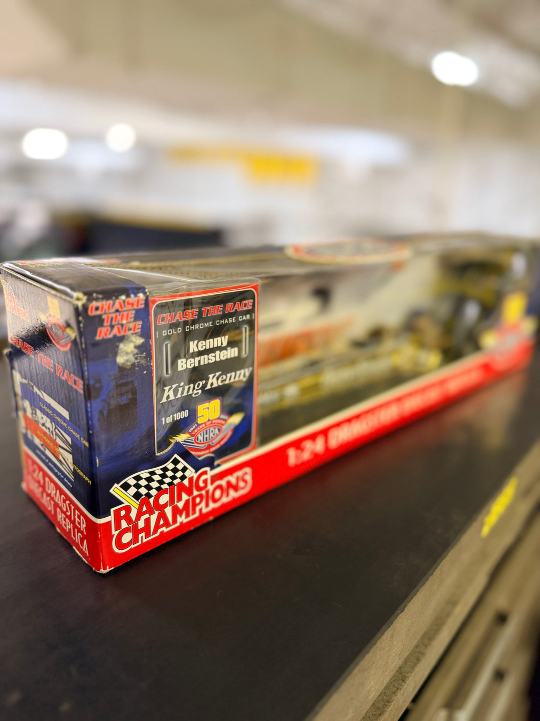 Kenny Bernstein Bud King 2001 Gold Chrome Top Fuel Dragster 1:24 – 1 of 1,000 NHRA 50th Anniversary