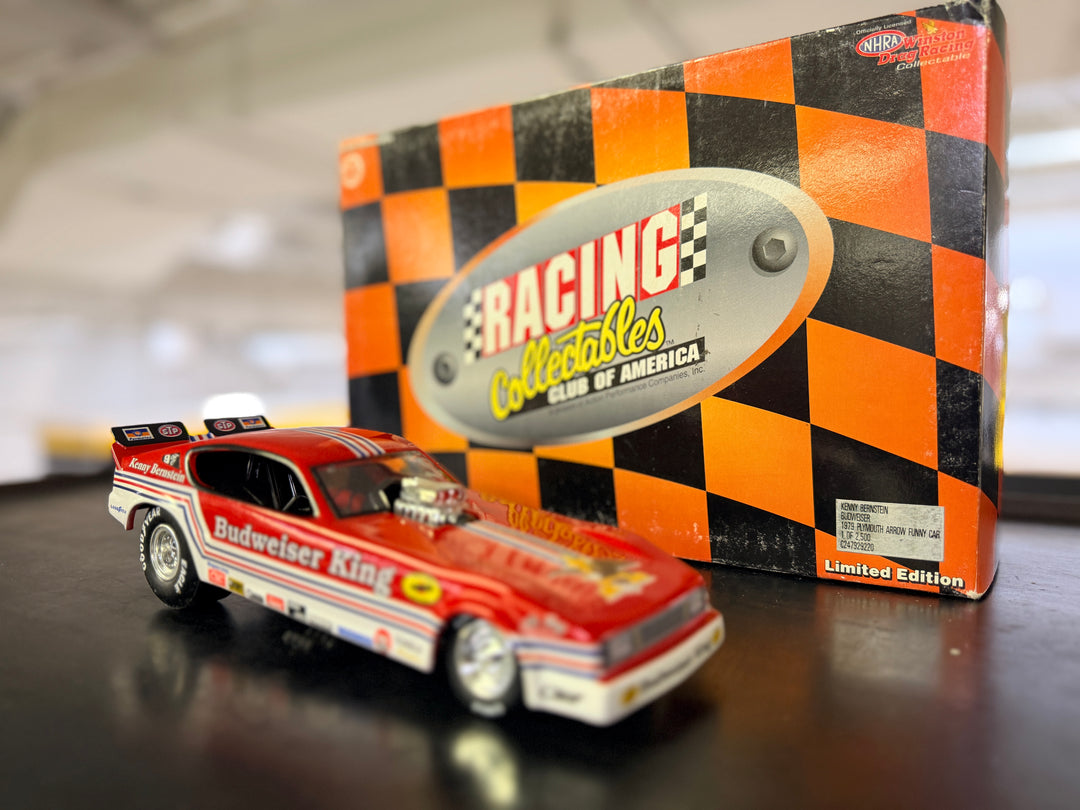 Kenny Bernstein Budweiser 1979 Plymouth Arrow Funny Car 1:24 Action RCCA Diecast – “Bud King” Edition (1 of 2,500)