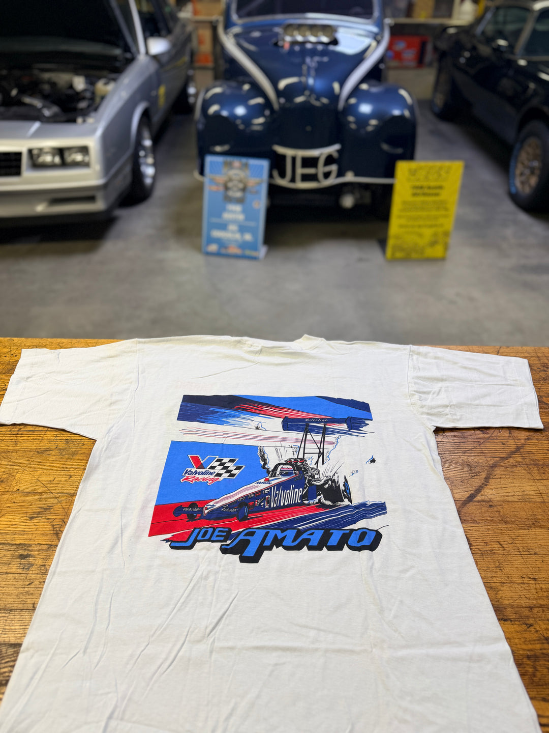 Vintage 90s Joe Amato Valvoline Racing T-Shirt – Keystone Automotive Open House Tee-Size XL | NHRA Top Fuel Legend | Rare Collectible
