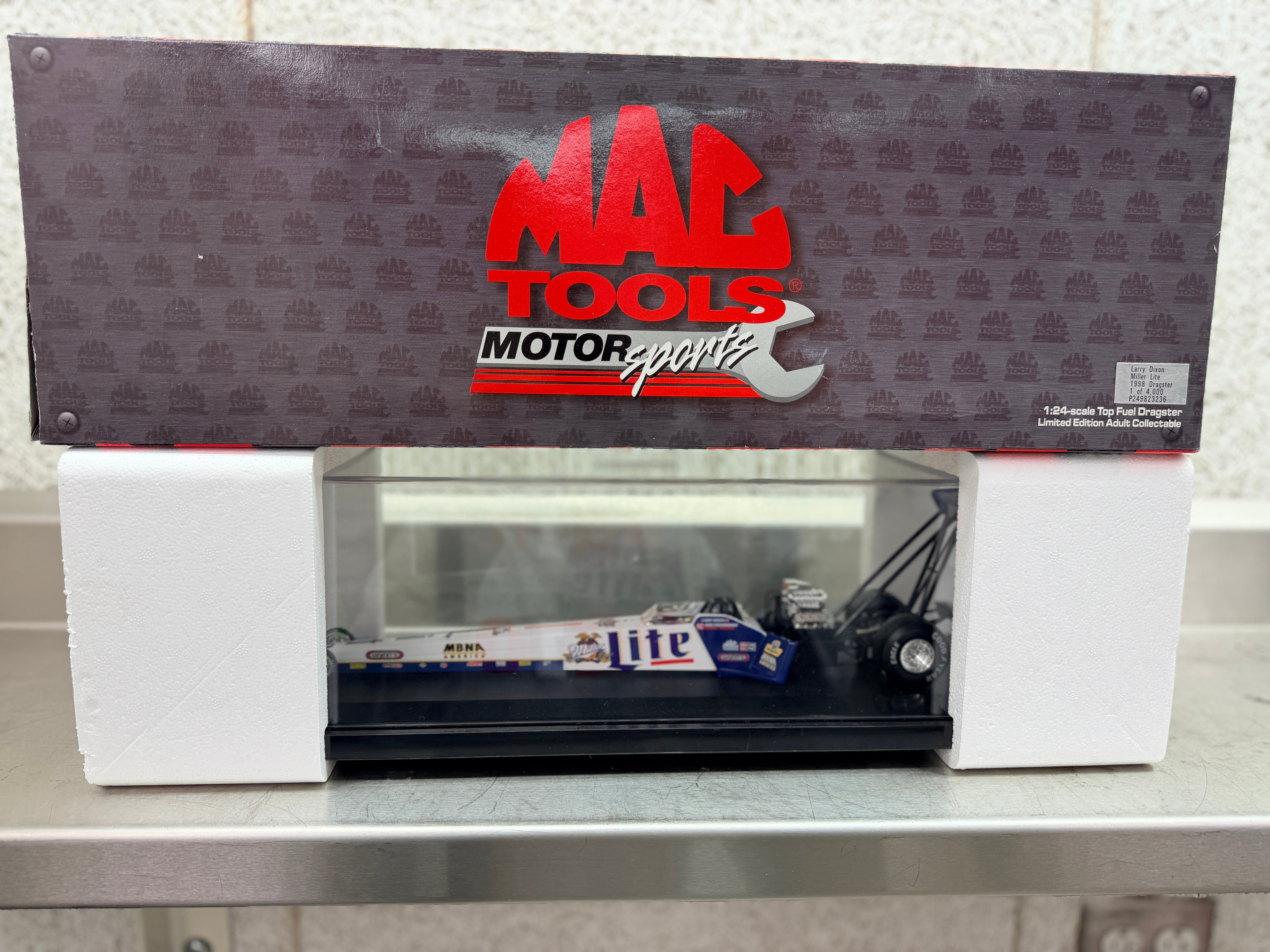 Larry Dixon Mac Tools Miller Lite 1998 Top Fuel Dragster 1:24