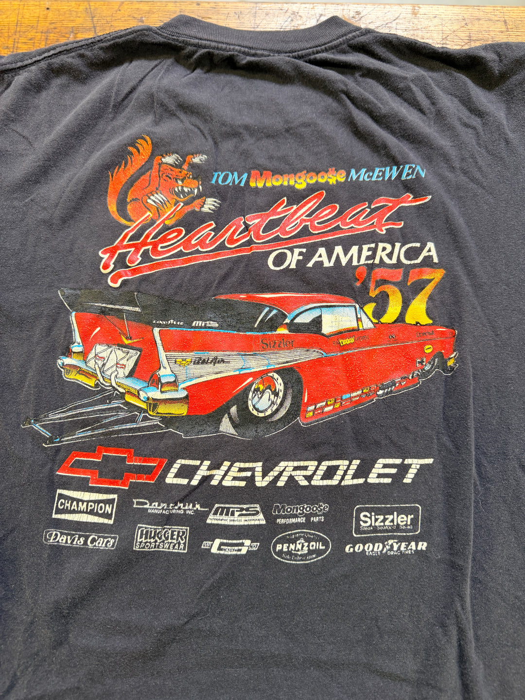 Vintage 1988 Tom “Mongoose” McEwen NHRA Double Sided T-Shirt