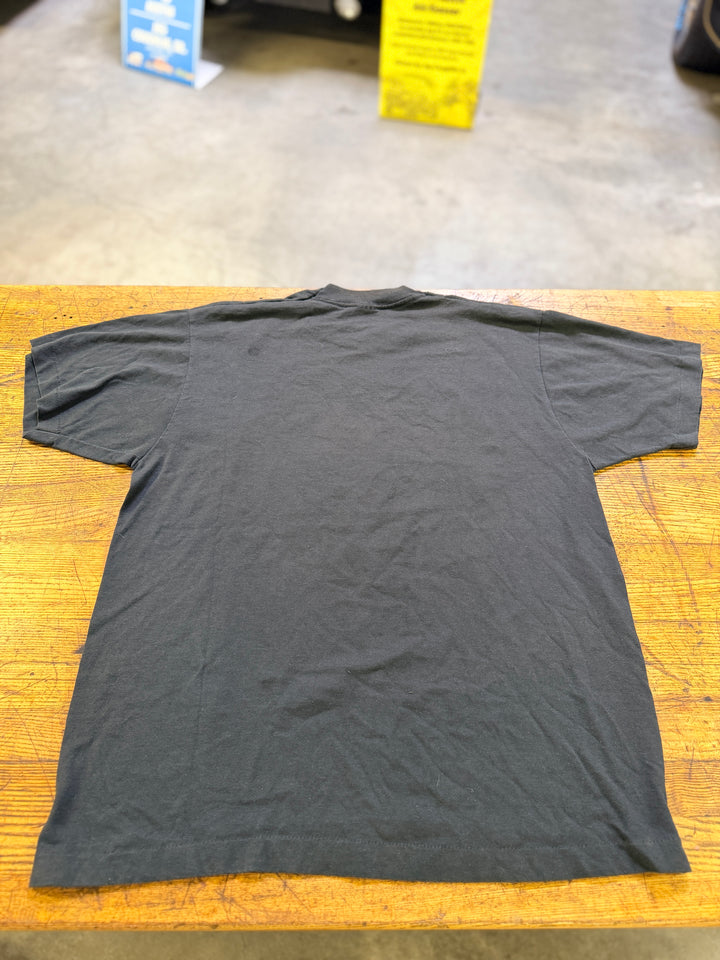 Vintage 90s NHRA Life In The Fast Lane Tee XL Single Stitch Black Drag Racing Shirt