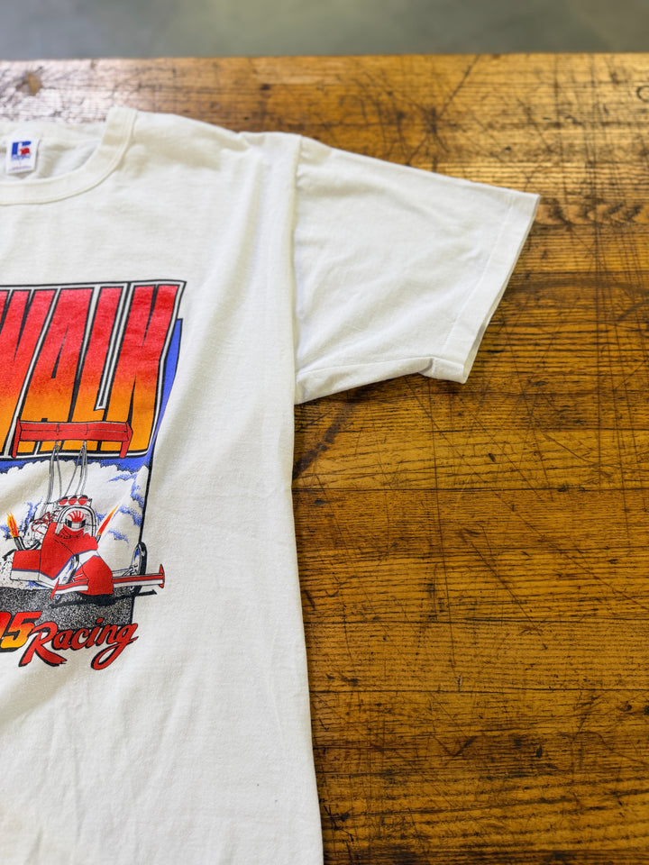 Vintage 1995 Norwalk Raceway Park Drag Racing Tee Large