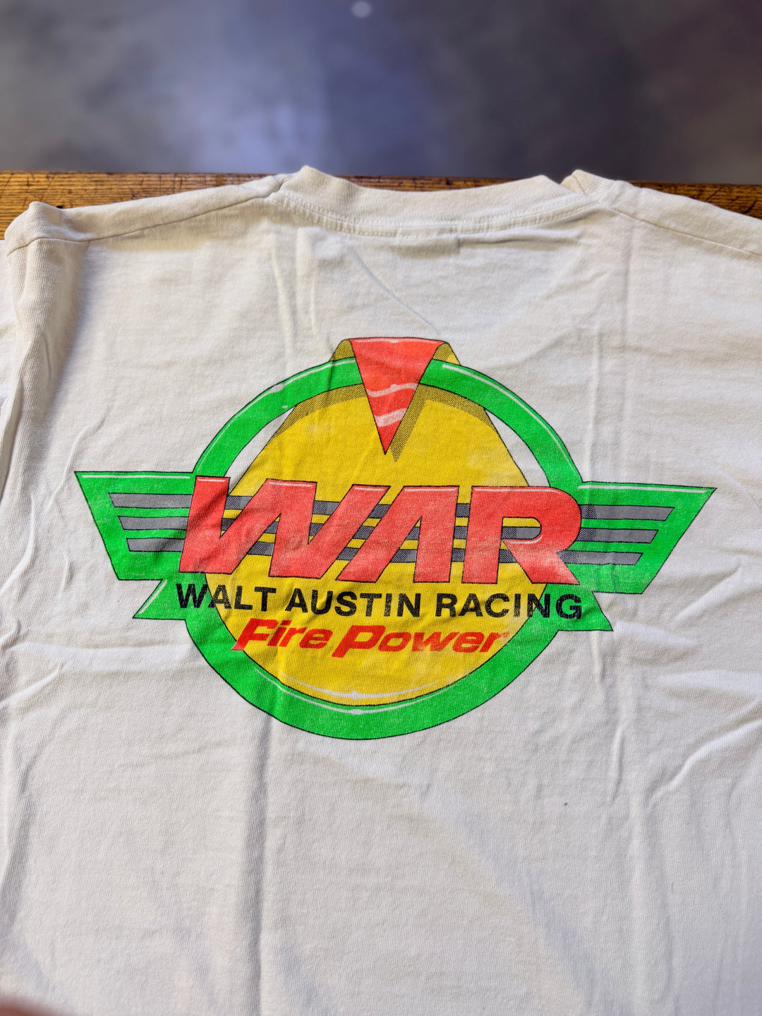 Vintage 90s Pat Austin “Top Gun” Drag Racing Tee (XL) – Rare Dual-Class NHRA Graphic Shirt