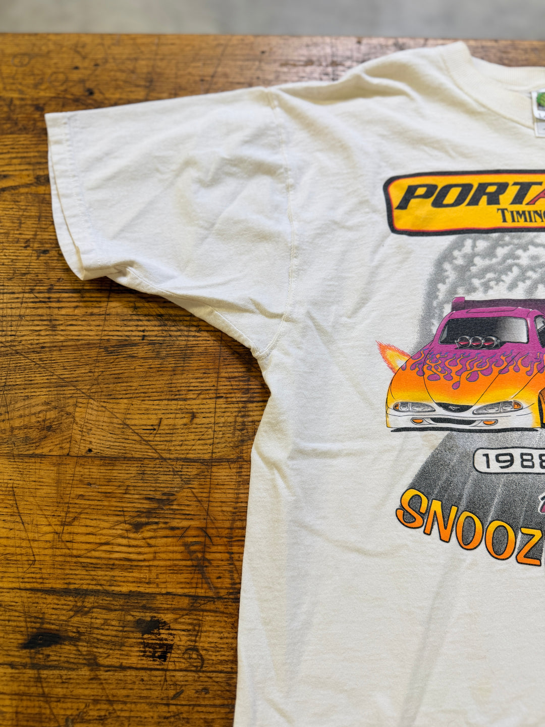 Vintage 1998 Porta Tree Snoozers Are Losers Tee XL Drag Racing Double Sided