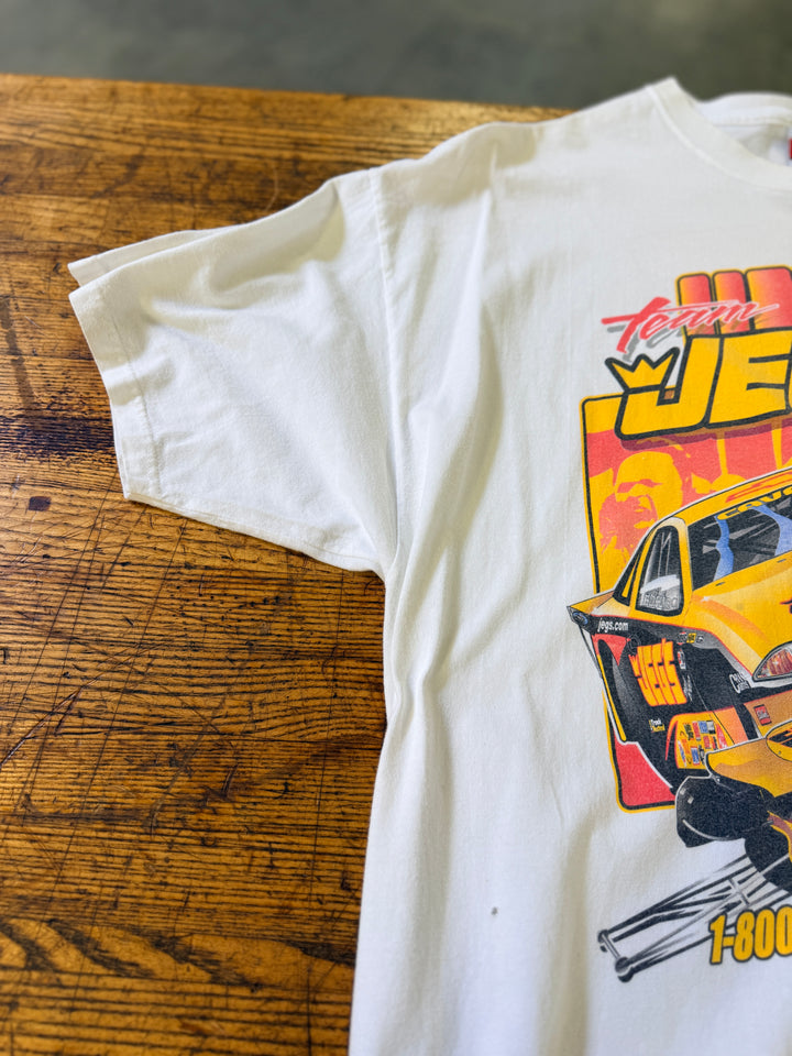 Vintage 2002 Team JEGS NHRA Pro Stock Racing T-Shirt (XL)