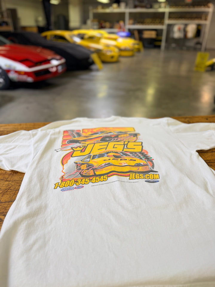 Vintage 2002 Team JEGS NHRA Pro Stock Racing T-Shirt (XL)