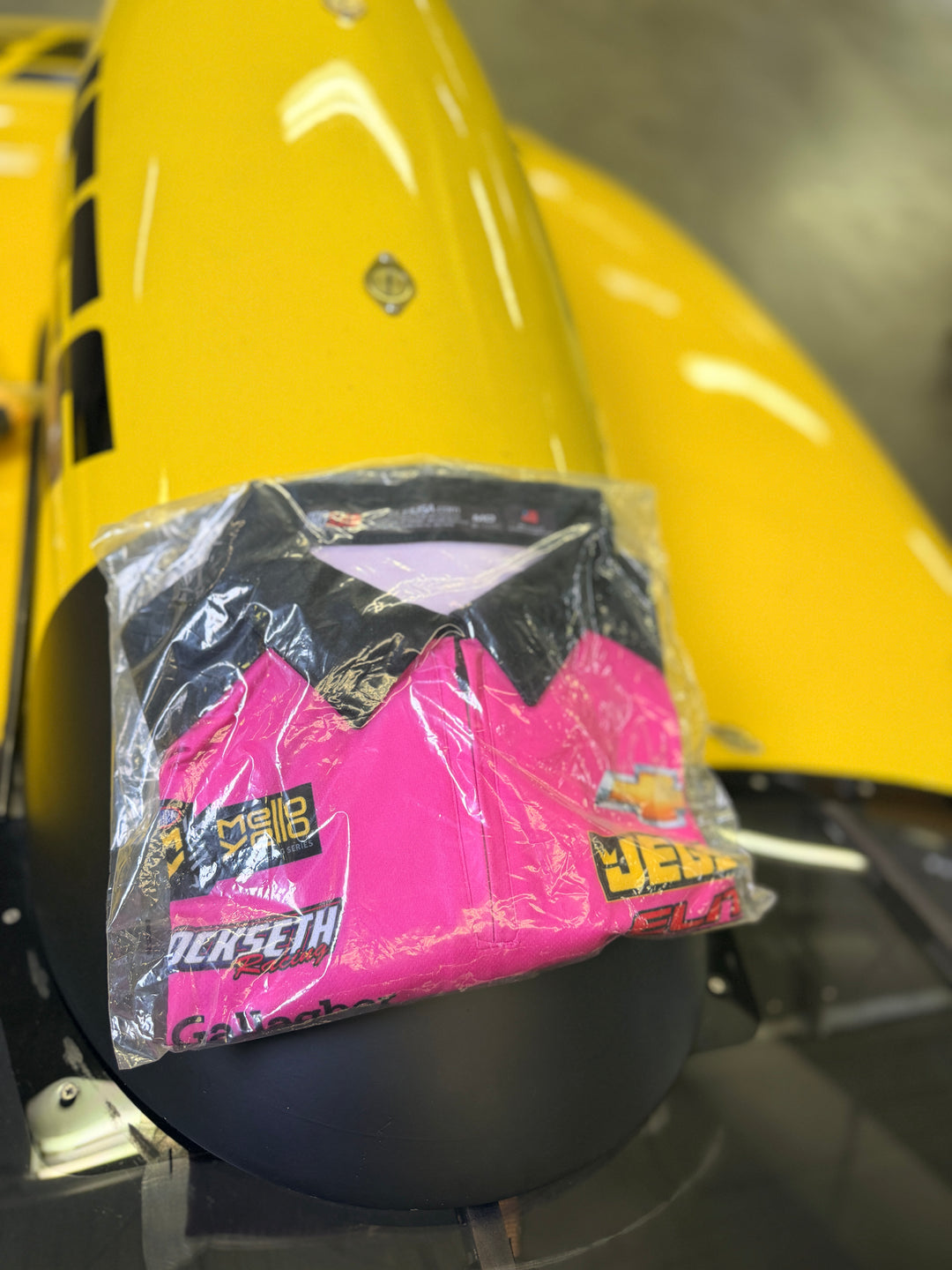 2018 Team JEGS Breast Cancer Awareness Crew Uniform Polo (Deadstock)  Elite Motorsports Pro Stock — Size Medium