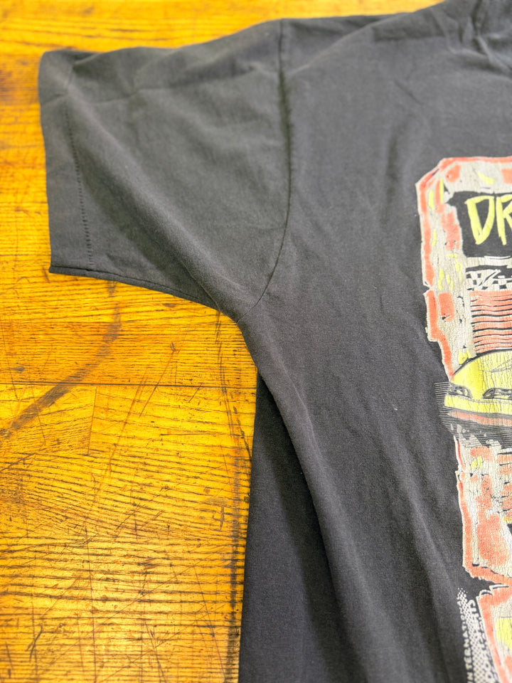 Vintage 90s Quaker City Dragway Tee (L) – Salem Ohio Drag Racing Single Stitch Shirt