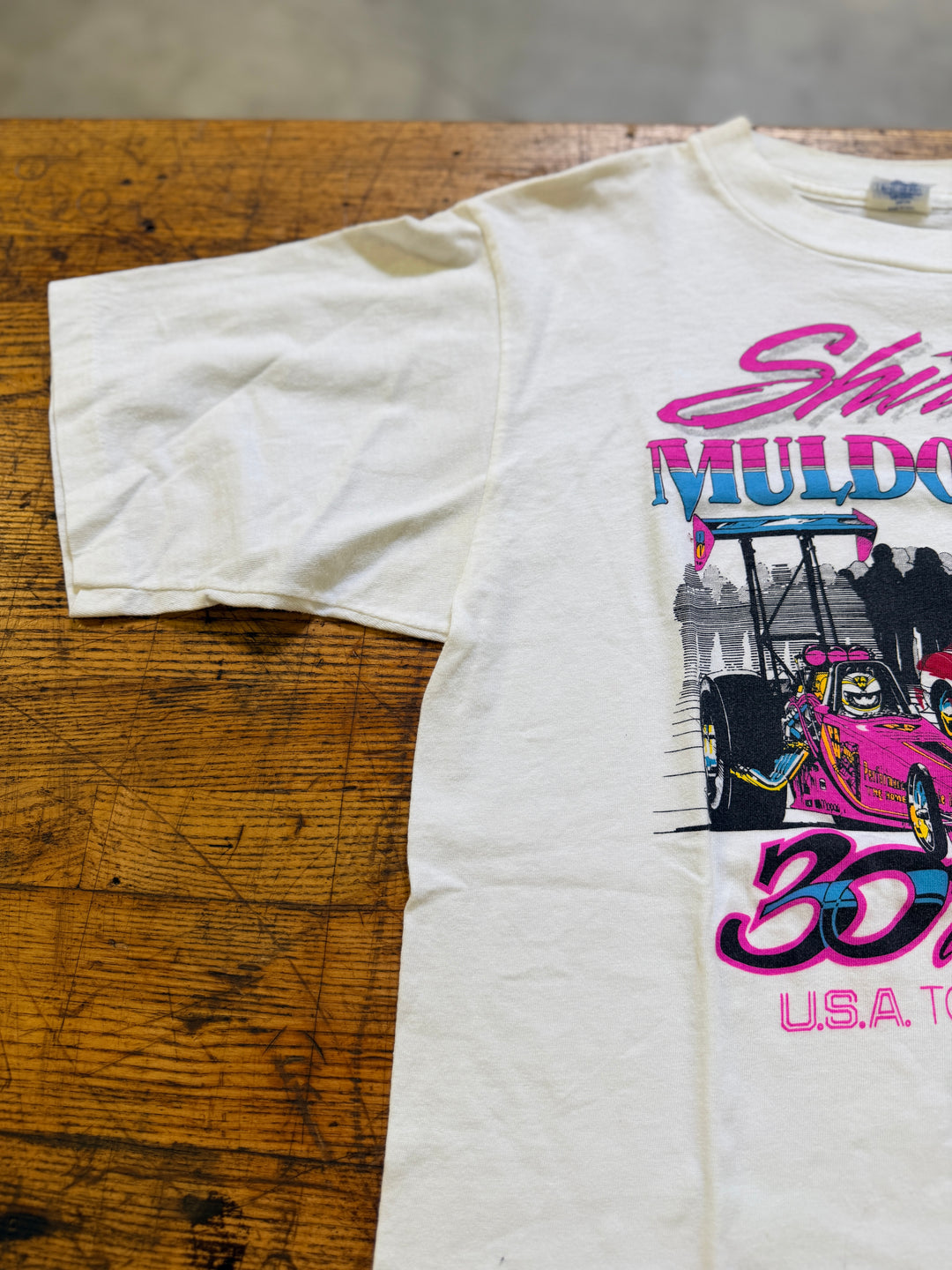 Vintage 1988 Shirley Muldowney 30th Anniversary Tour T-Shirt Large Single Stitch NHRA Drag Racing Tee