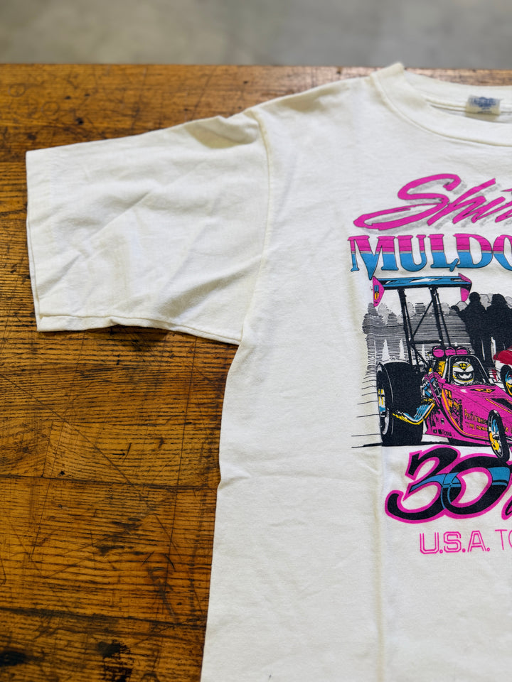 Vintage 1988 Shirley Muldowney 30th Anniversary Tour T-Shirt Large Single Stitch NHRA Drag Racing Tee