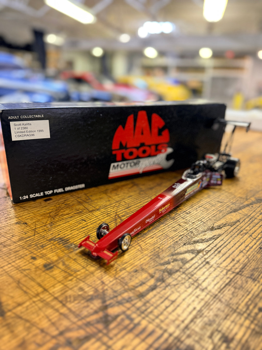 Scott Kalitta 1995 American International Top Fuel Dragster 1:24 – 1 of 2,380 NHRA Diecast