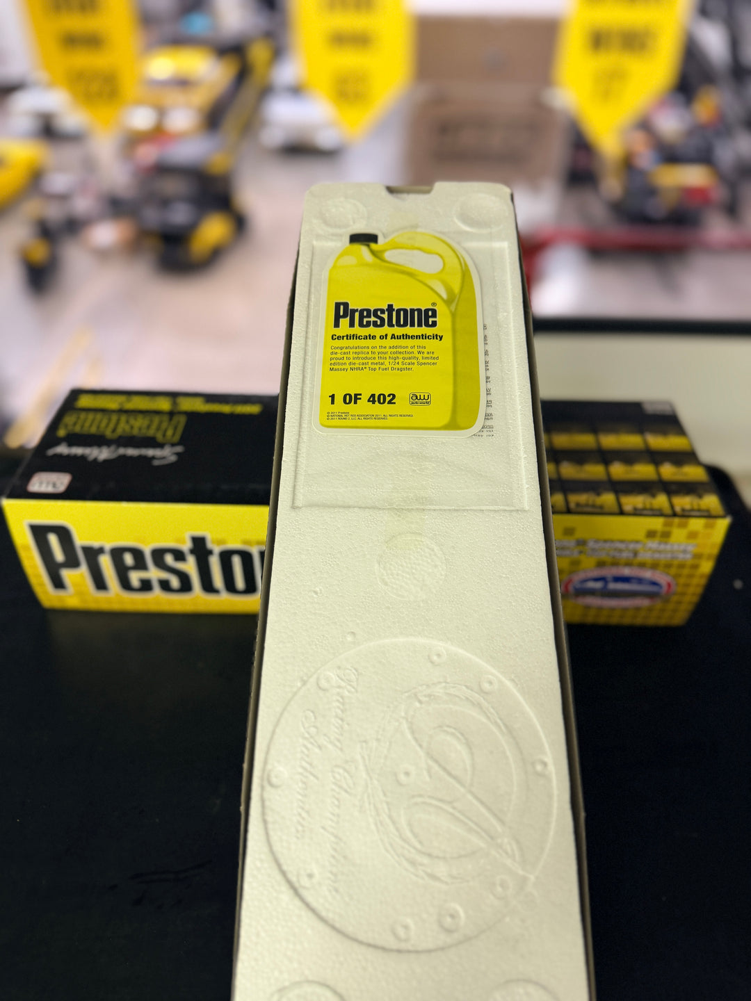 Spencer Massey 2011 Prestone NHRA Top Fuel Dragster 1:24 Auto World DSR Diecast