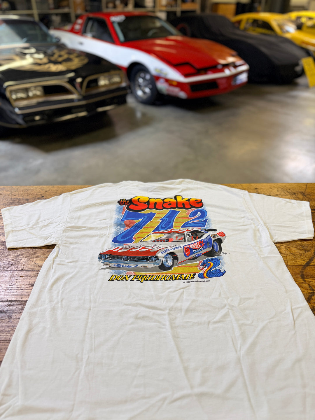 Vintage Don “The Snake” Prudhomme 712 Funny Car Tee XL – Hot Wheels Barracuda NHRA Drag Racing Shirt