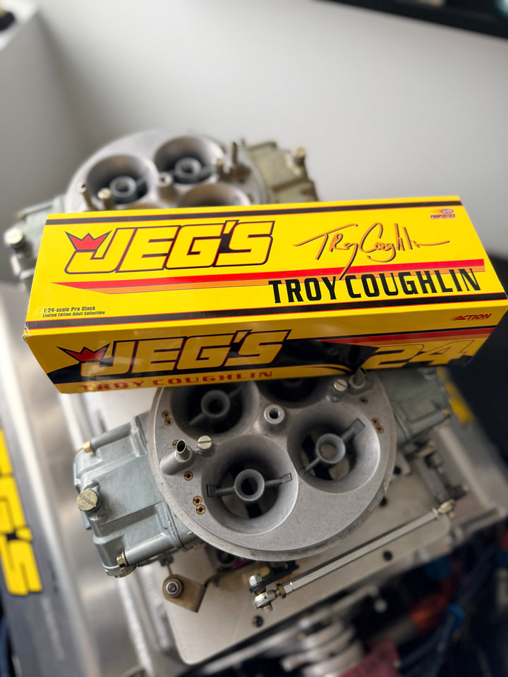 Troy Coughlin Sr. Autographed JEGS 1999 Oldsmobile Cutlass Pro Stock 1:24 Diecast – Action NHRA Limited Edition 1 of 3,500