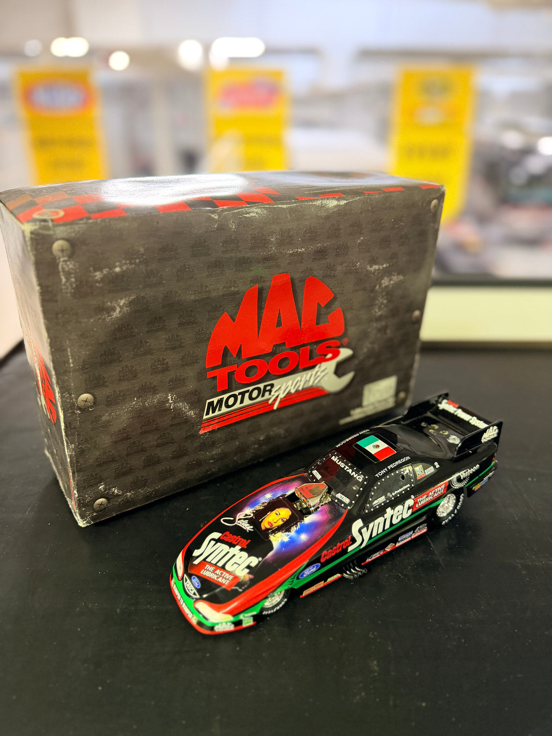 Tony Pedregon 1998 Selena Ford Mustang Funny Car 1:24 – 1 of 7,500 MAC Tools NHRA Diecast