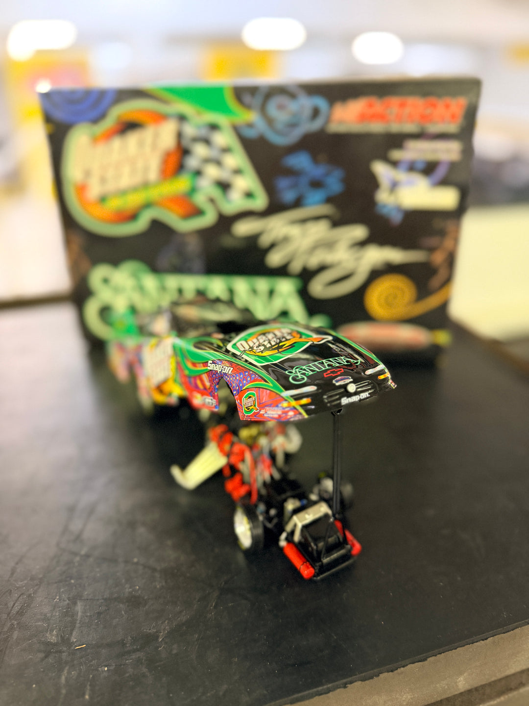 Tony Pedregon 2004 Quaker State Santana Funny Car 1:24 Diecast – Autographed 1 of 4,848 NHRA Collectible