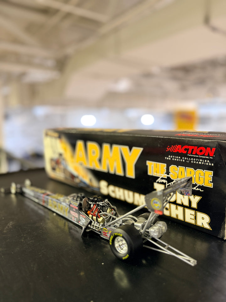 Tony Schumacher “The Sarge” U.S. Army 2001 Top Fuel Dragster 1:24 – Rare NHRA Diecast 1 of 900