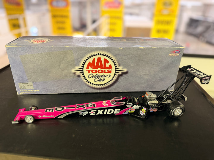 Tony Schumacher 1999 Exide Top Fuel Dragster 1:24 Diecast – Action Mac Tools Collectors Club Limited Edition