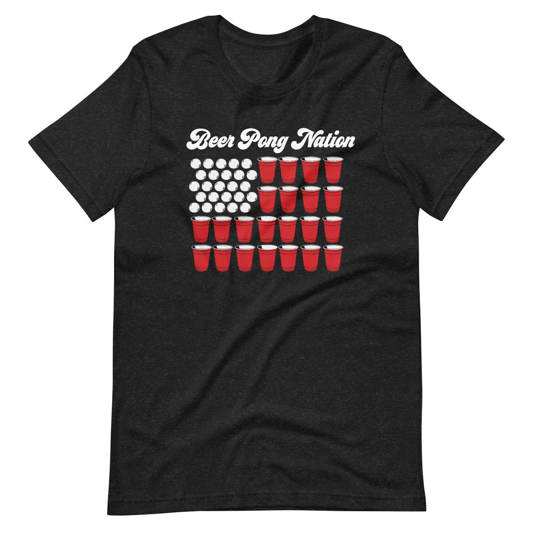 Beer Pong Nation Ring-Spun Cotton T-Shirt [Unisex]