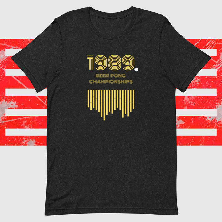 1989 Retro Beer Pong Ring-Spun Cotton T-Shirt [Unisex]