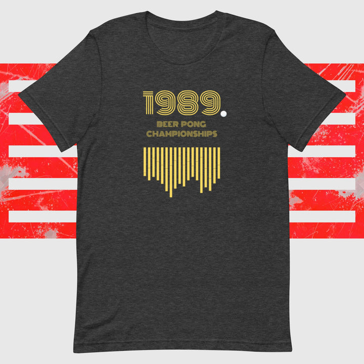 1989 Retro Beer Pong Ring-Spun Cotton T-Shirt [Unisex]