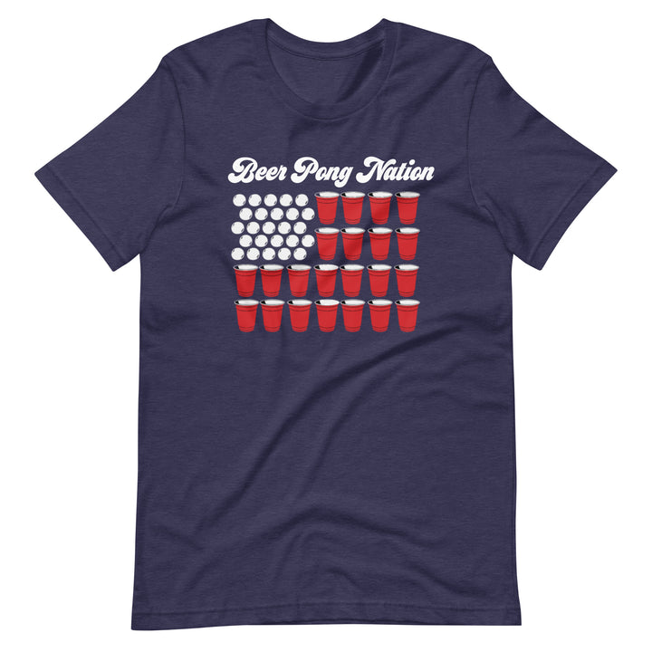 Beer Pong Nation Ring-Spun Cotton T-Shirt [Unisex]