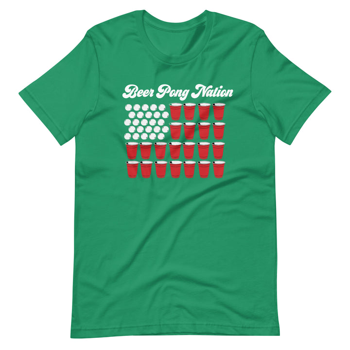 Beer Pong Nation Ring-Spun Cotton T-Shirt [Unisex]