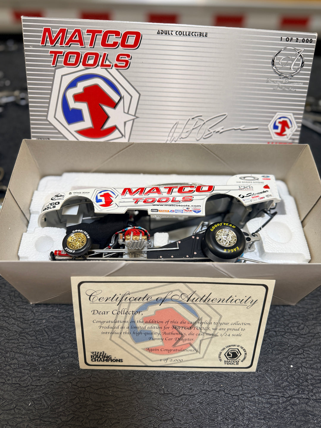 Whit Bazemore 2002 Matco Tools Pontiac Funny Car 1:24 – 1 of 2,000 NHRA Diecast