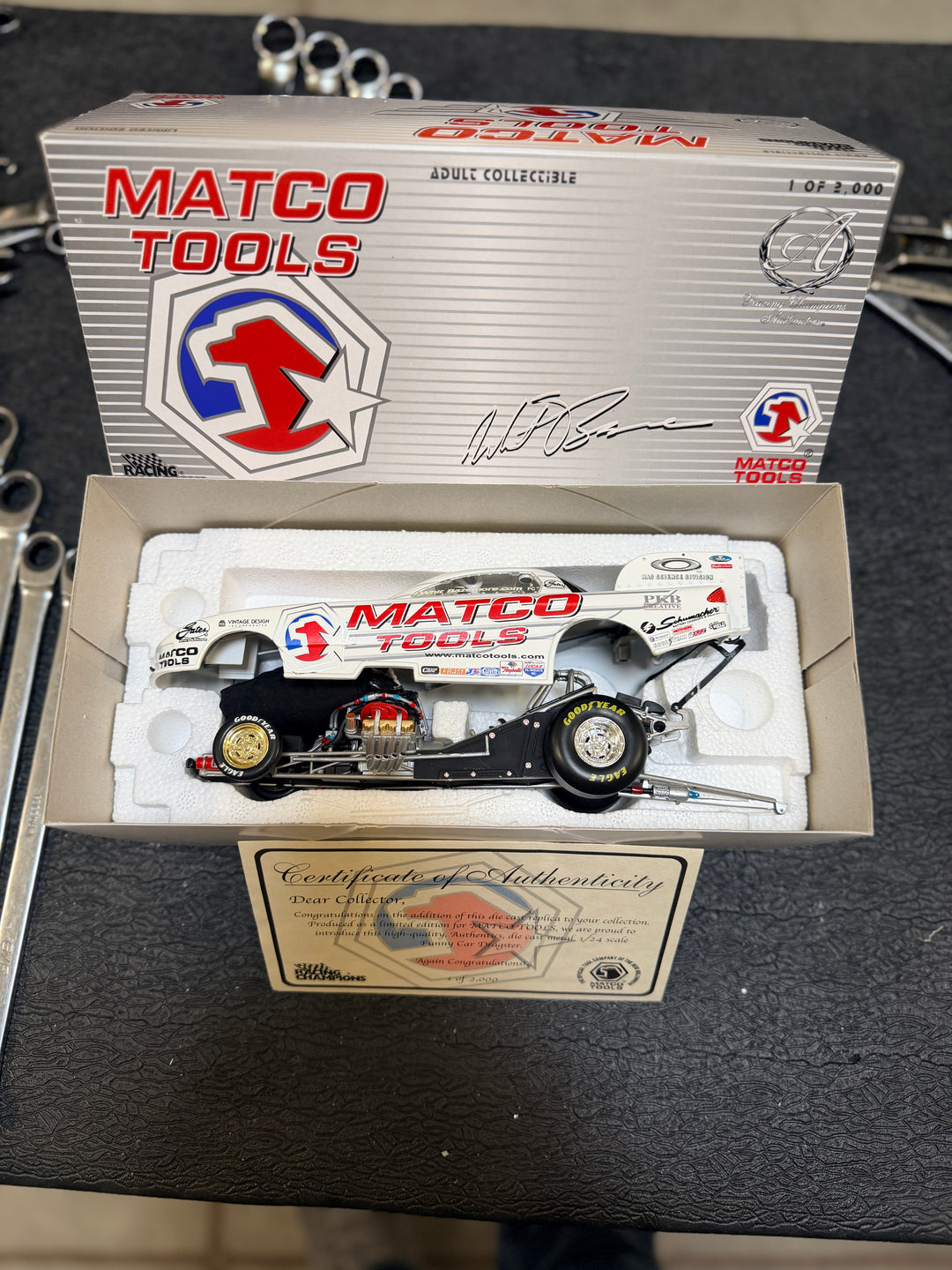 Whit Bazemore 2002 Matco Tools Pontiac Funny Car 1:24 – 1 of 2,000 NHRA Diecast