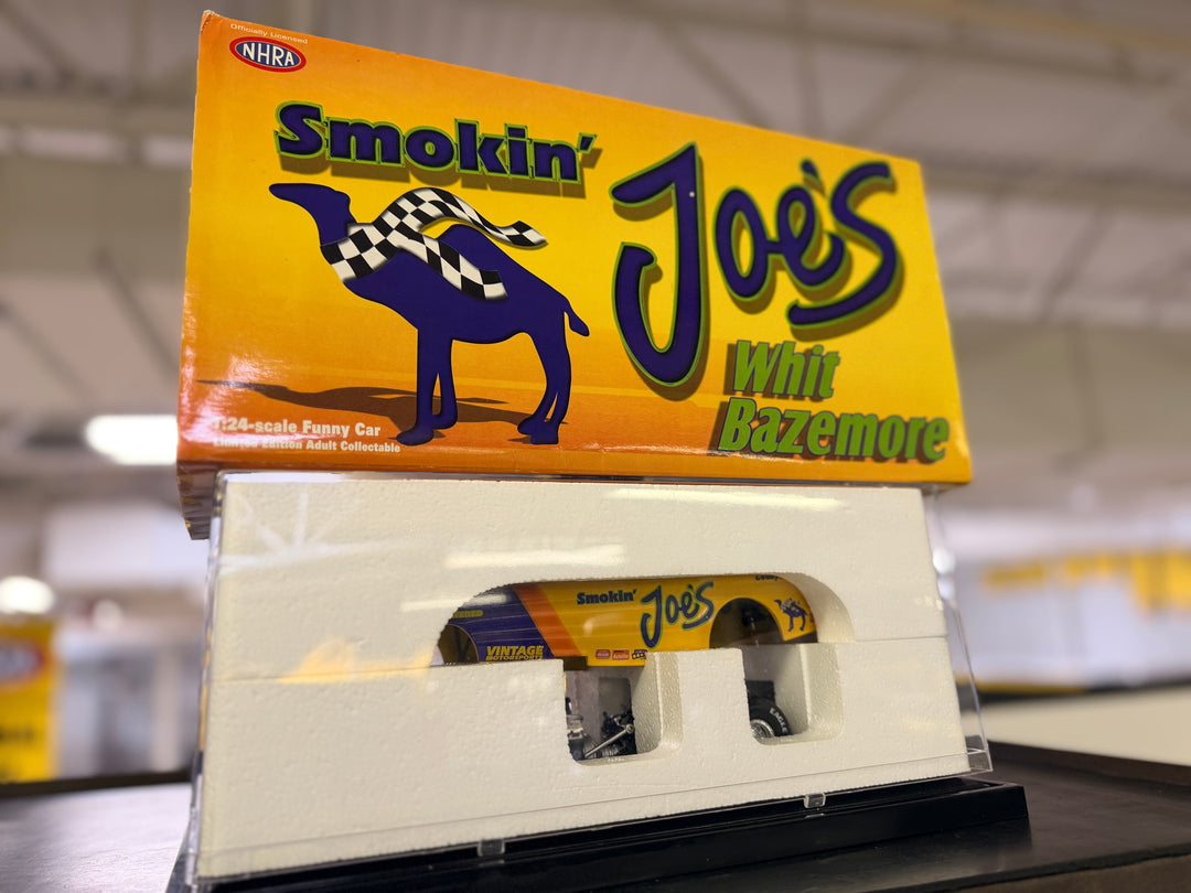 Whit Bazemore Smokin’ Joe’s 1996 Mustang Funny Car 1:24 RCCA Diecast – 1 of 1,000 w/ Display Case