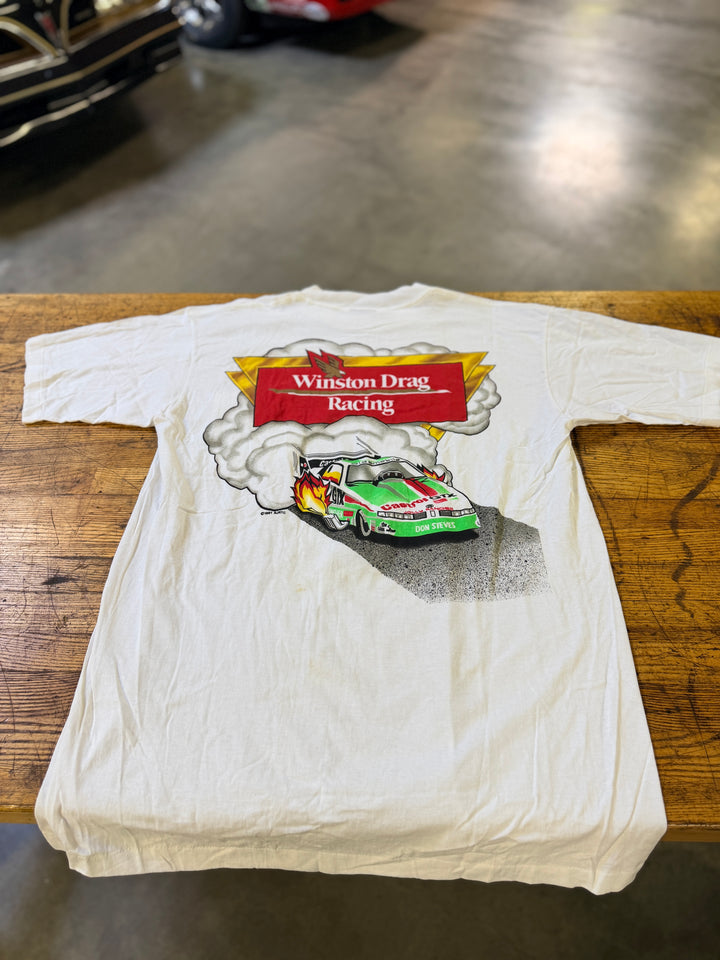 Vintage 1991 Winston US Nationals Tee XL John Force Castrol GTX NHRA Indy Shirt