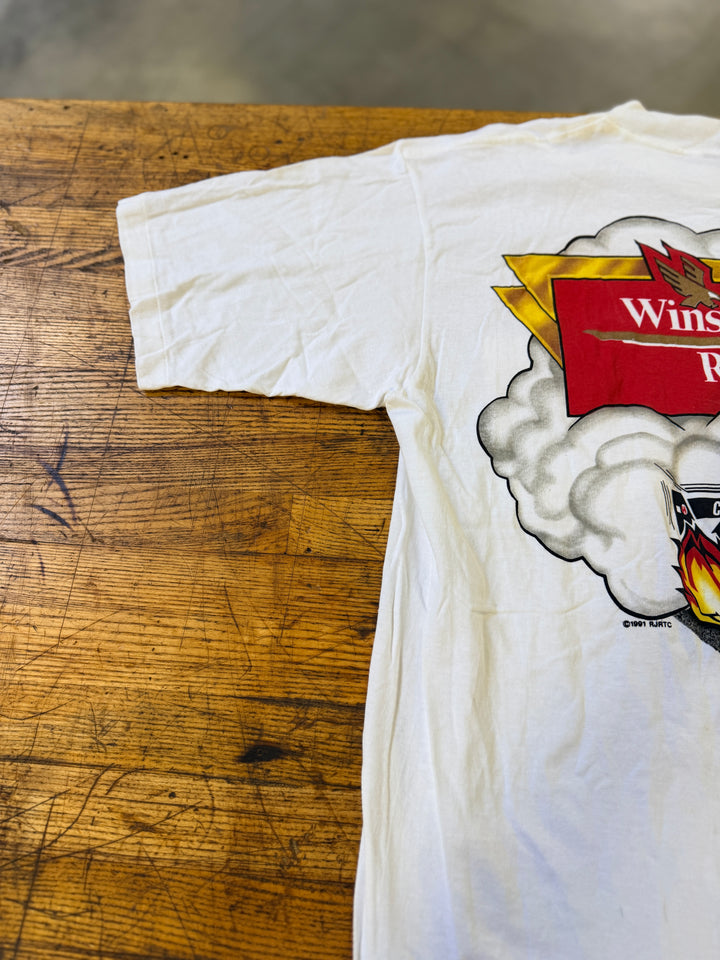 Vintage 1991 Winston US Nationals Tee XL John Force Castrol GTX NHRA Indy Shirt