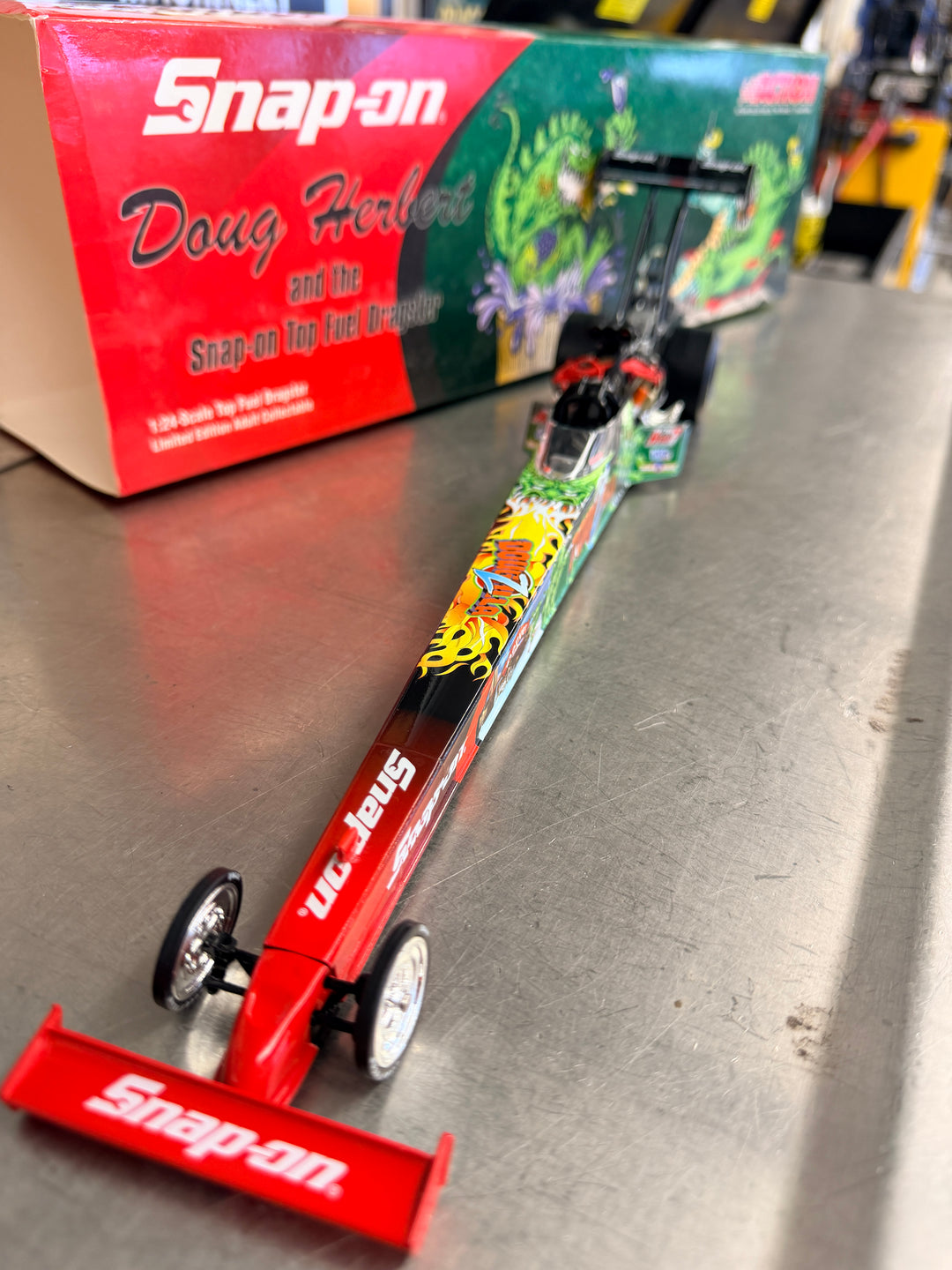 Doug Herbert Snap-On Dougzilla 2004 Top Fuel Dragster 1:24 – 1 of 1,776 NHRA Diecast